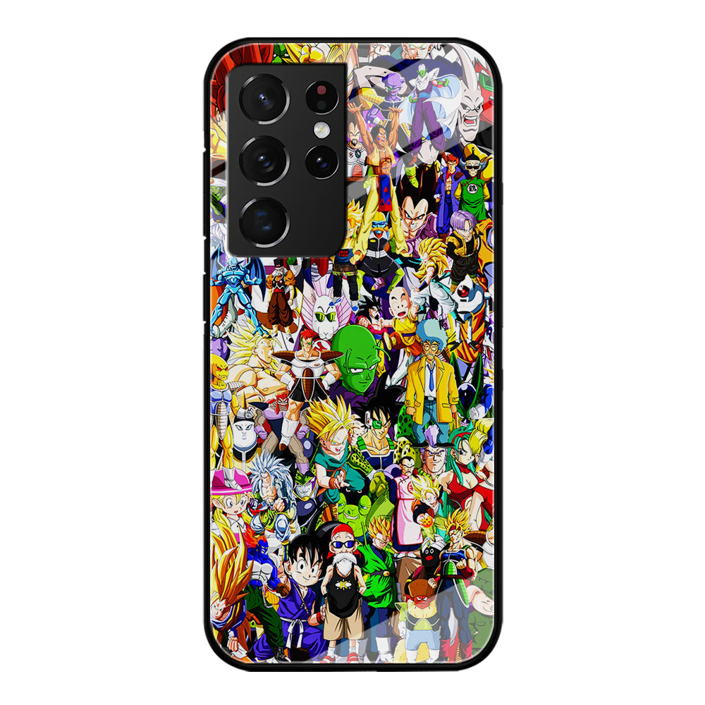 Dragon Ball Z All Characters Samsung Galaxy S23 Ultra Case-Phone Case-Tempered Glass Case-Altracase