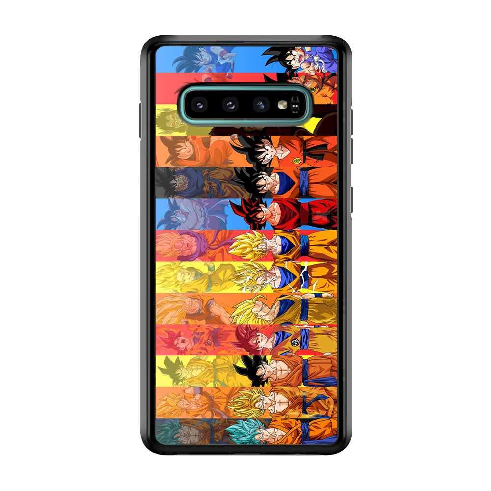 Dragon Ball Z Evolution Samsung Galaxy S10 Case-Phone Case-Rubber Black (2D Case)-Altracase