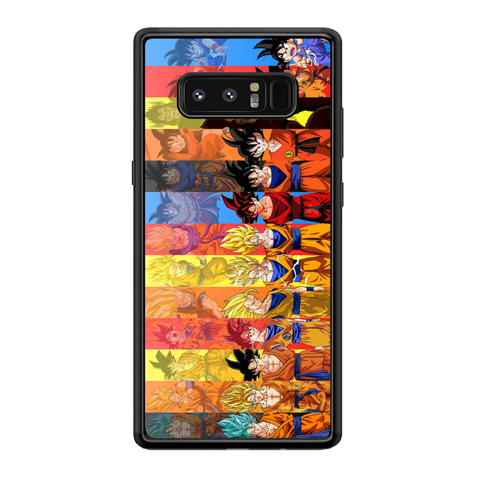 Dragon Ball Z Evolution Samsung Galaxy Note 8 Case-Phone Case-Rubber Black (2D Case)-Altracase