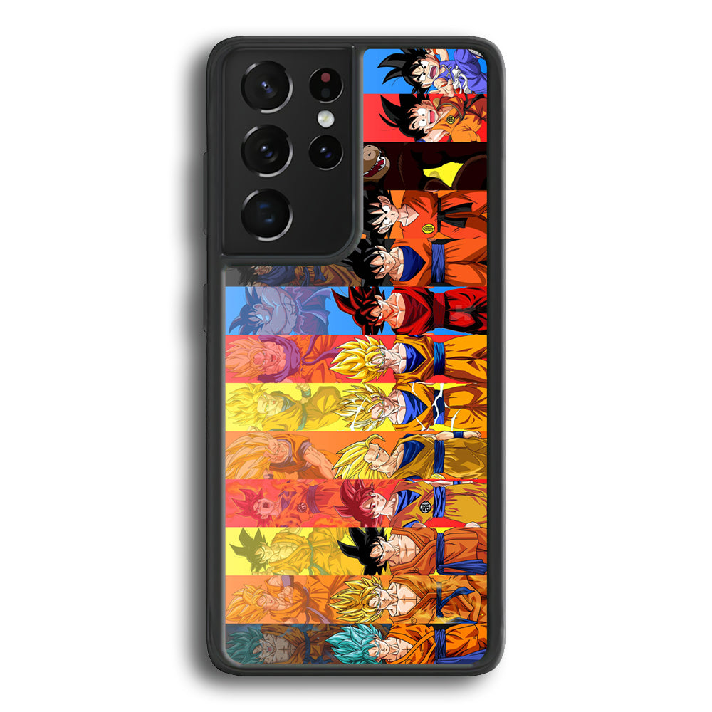 Dragon Ball Z Evolution Samsung Galaxy S21 Ultra Case-Phone Case-Rubber Black (2D Case)-Altracase