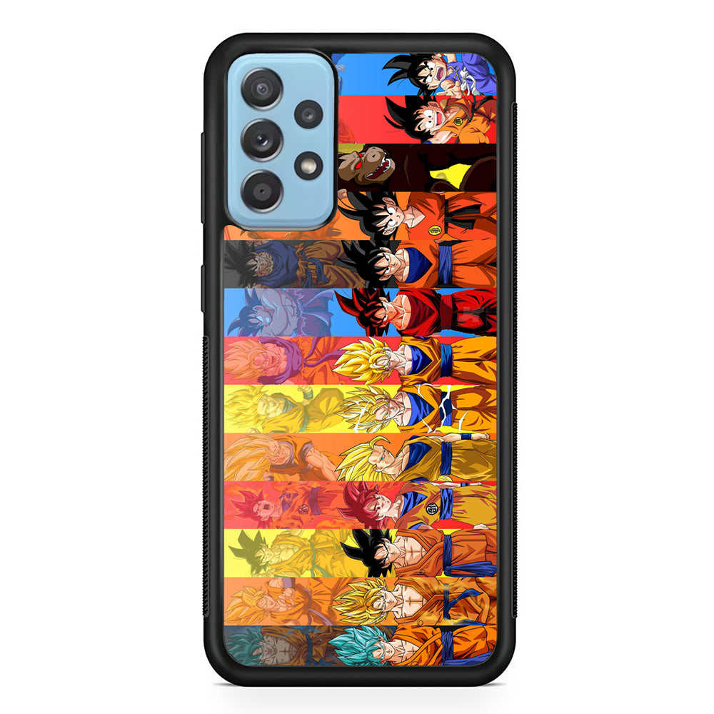 Dragon Ball Z Evolution Samsung Galaxy A52 Case-Phone Case-Rubber Black (2D Case)-Altracase