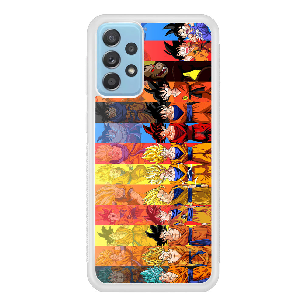 Dragon Ball Z Evolution Samsung Galaxy A52 Case-Phone Case-Rubber White (2D Case)-Altracase