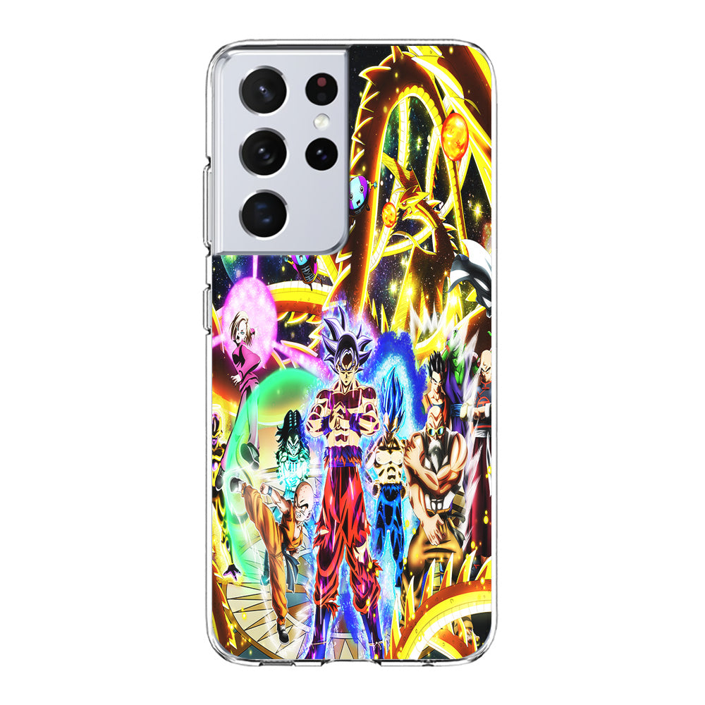 Dragon Ball Z Galaxy Samsung Galaxy S21 Ultra Case-Phone Case-Clear Soft Case-Altracase