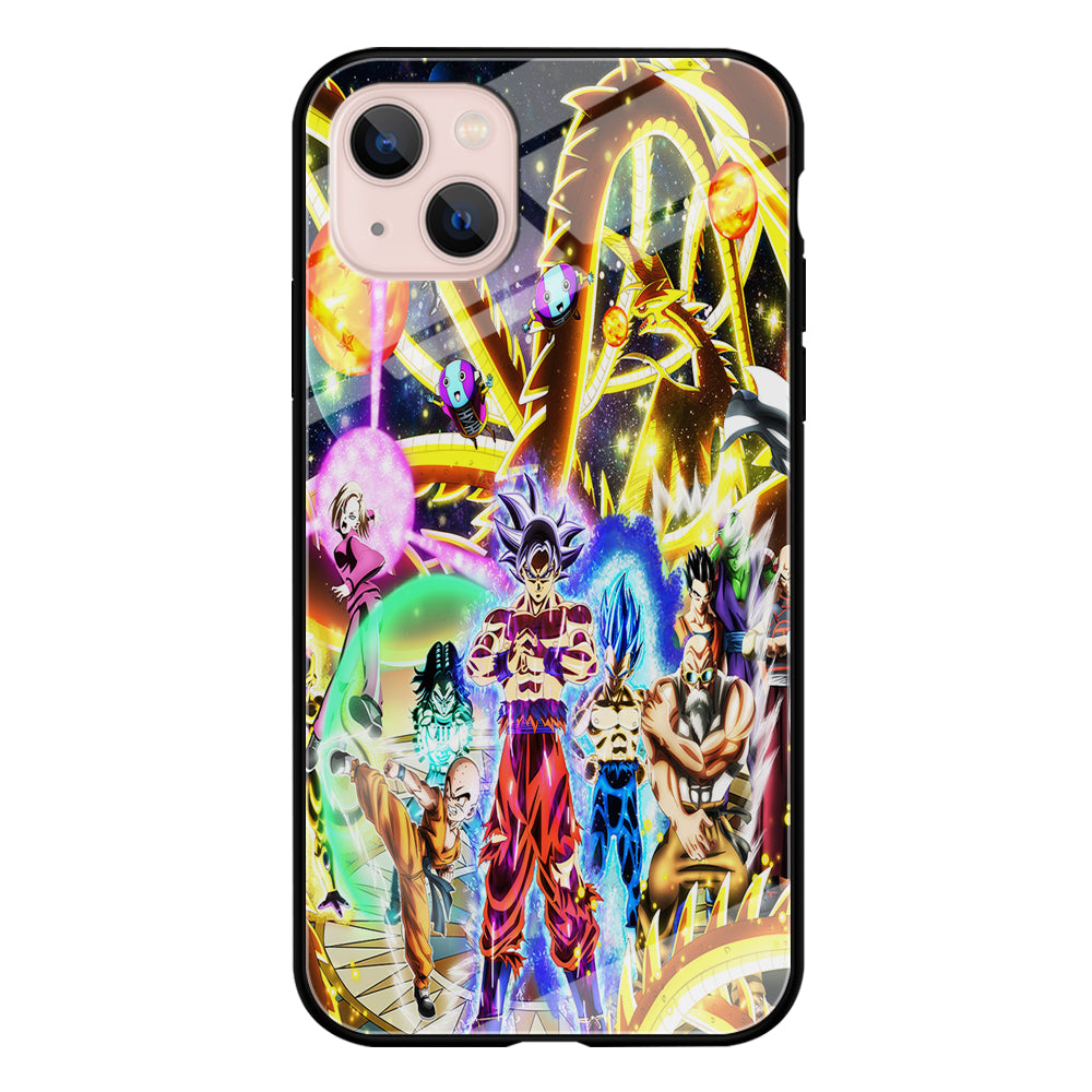 Dragon Ball Z Galaxy iPhone 14 Plus Case-Phone Case-Tempered Glass Case-Altracase