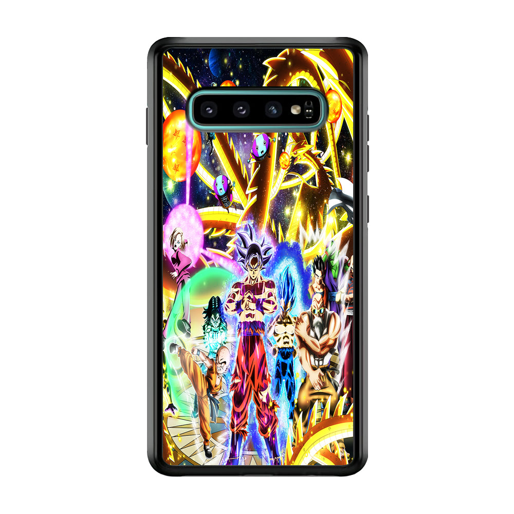 Dragon Ball Z Galaxy Samsung Galaxy S10 Plus Case-Phone Case-Rubber Black (2D Case)-Altracase