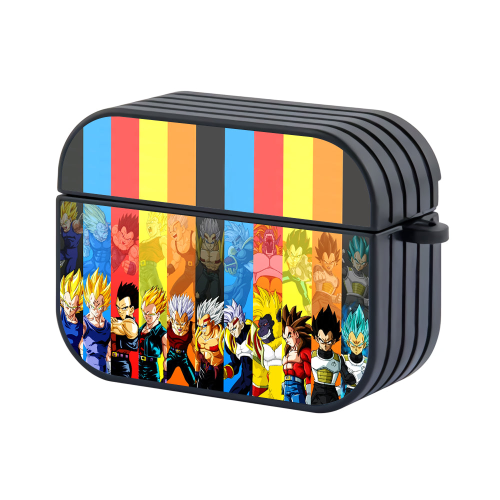 Dragon Ball Z Vegeta Transformations Hard Plastic Case Cover For Apple Airpods Pro 2-AirPod Case-Altracase