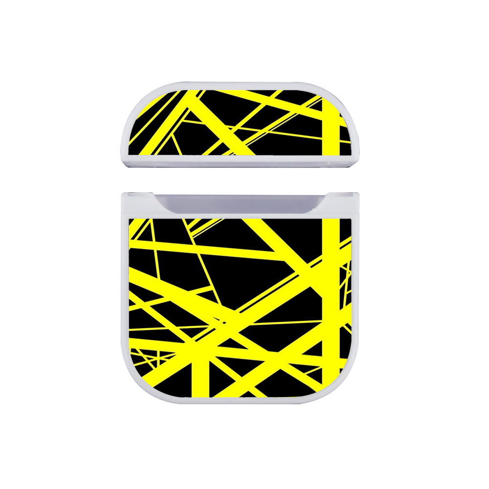 Eddie Van Halen Guitar Yellow Art Hard Plastic Case Cover For Apple Airpods-AirPod Case-White-Altracase