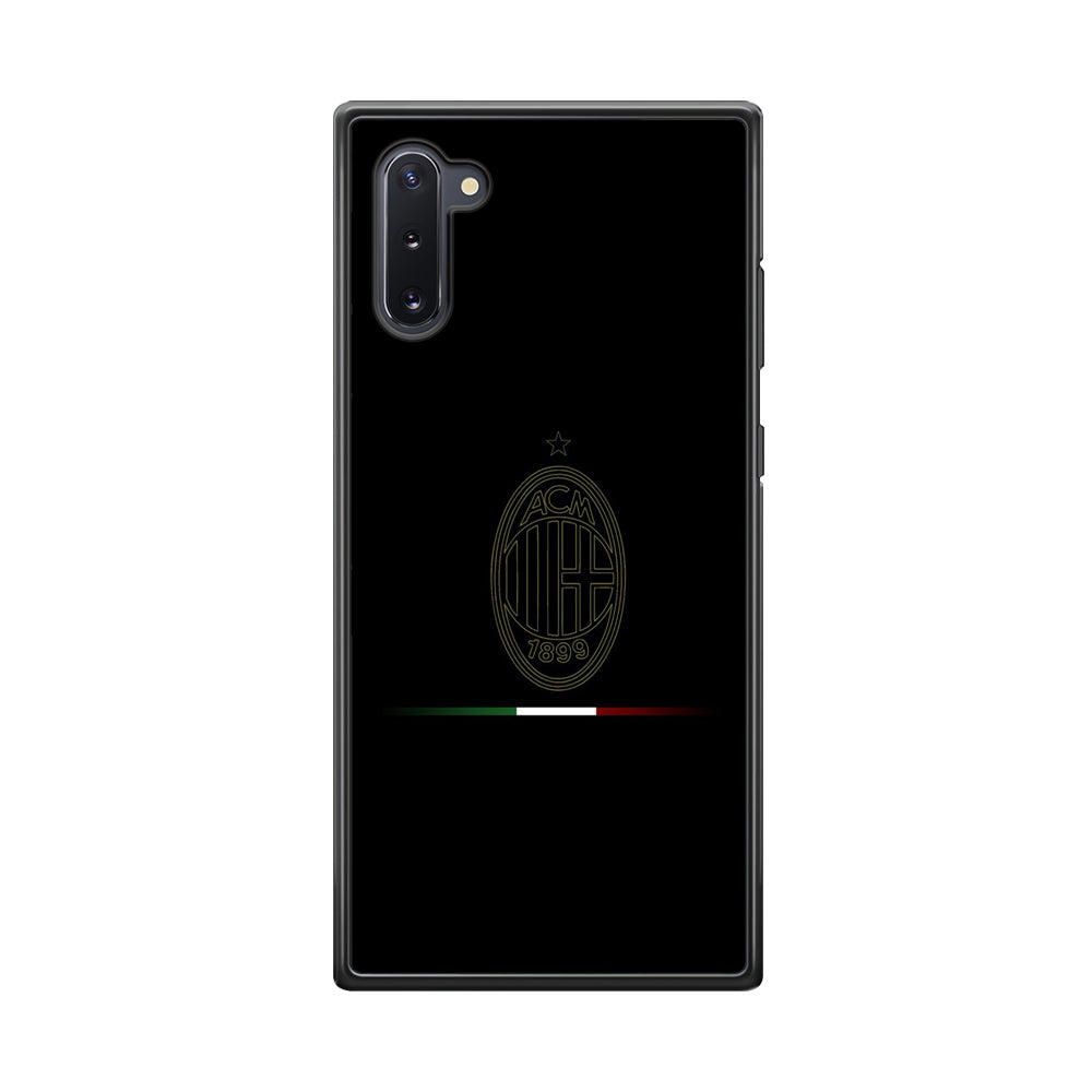 FB AC Milan Samsung Galaxy Note 10 Case-Phone Case-Rubber Black (2D Case)-Altracase