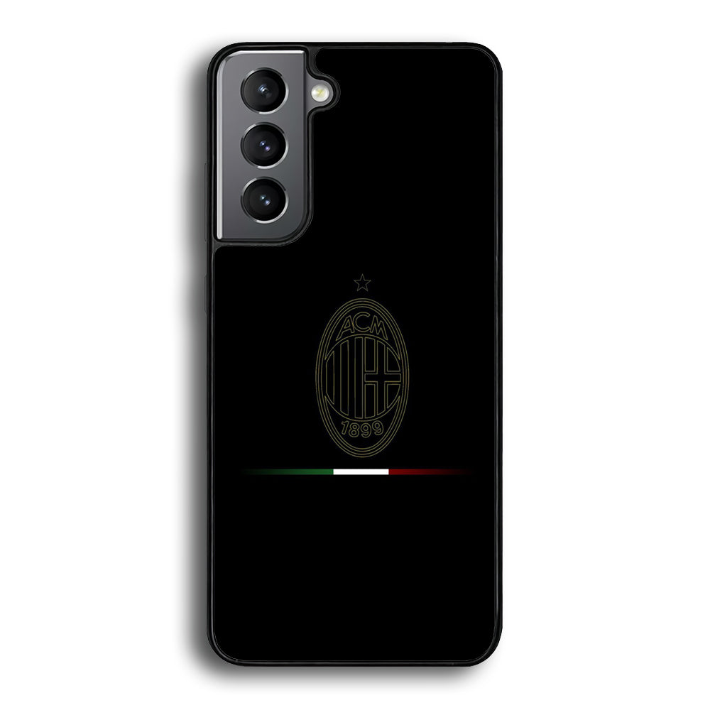 FB AC Milan Samsung Galaxy S21 Plus Case-Phone Case-Rubber Black (2D Case)-Altracase