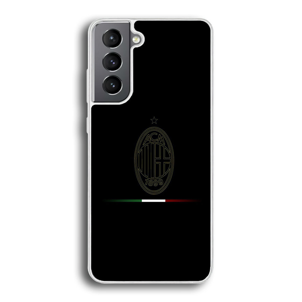 FB AC Milan Samsung Galaxy S21 Plus Case-Phone Case-Rubber White (2D Case)-Altracase