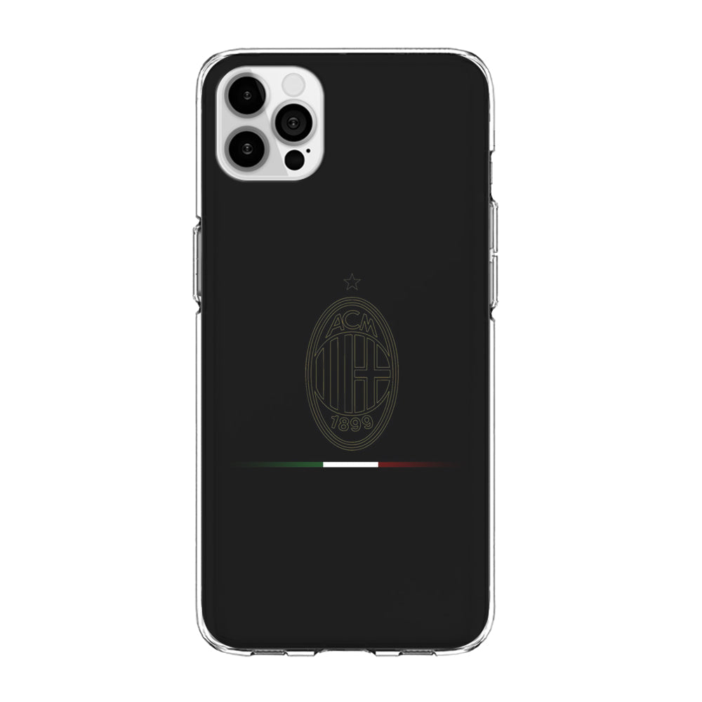 FB AC Milan iPhone 14 Pro Case-Phone Case-Clear Soft Case-Altracase