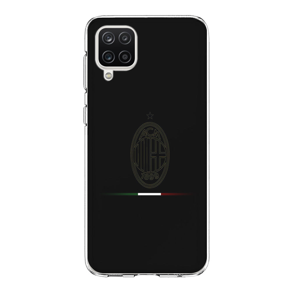 FB AC Milan Samsung Galaxy A12 Case-Phone Case-Clear Soft Case-Altracase