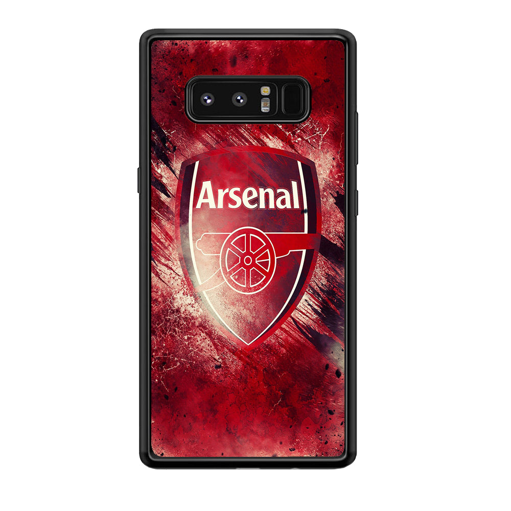 FB Arsenal Samsung Galaxy Note 8 Case-Phone Case-Rubber Black (2D Case)-Altracase
