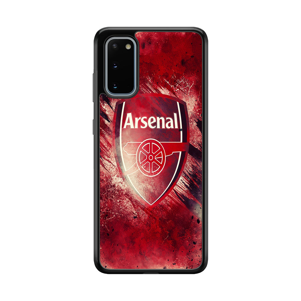 FB Arsenal Samsung Galaxy S20 Case-Phone Case-Rubber Black (2D Case)-Altracase