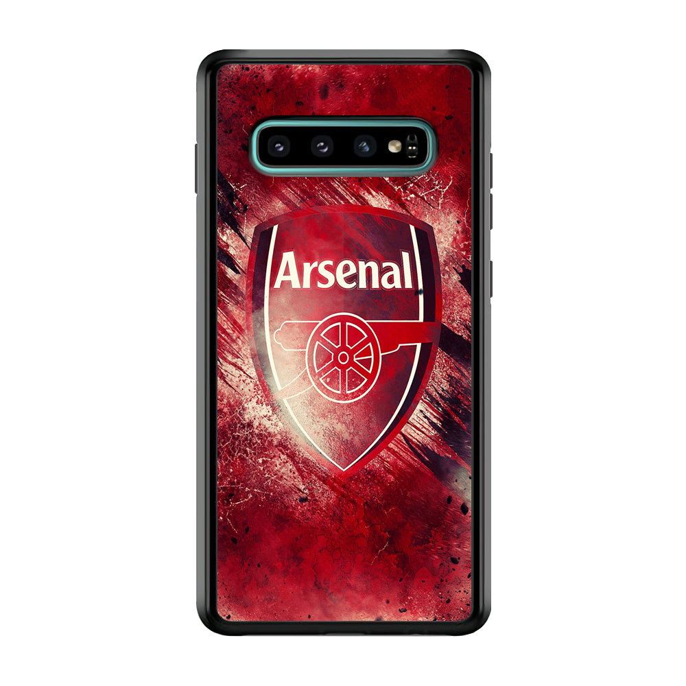 FB Arsenal Samsung Galaxy S10 Plus Case-Phone Case-Rubber Black (2D Case)-Altracase