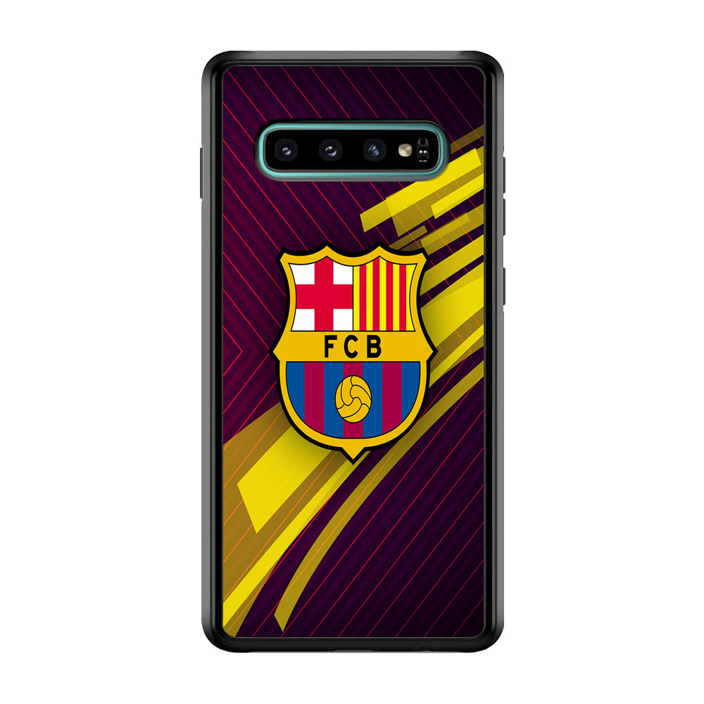 FB Barcelona 001 Samsung Galaxy S10 Case-Phone Case-Rubber Black (2D Case)-Altracase