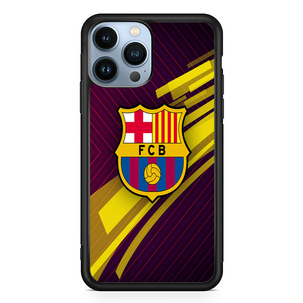 FB Barcelona 001 iPhone 14 Pro Case-Phone Case-Rubber Black (2D Case)-Altracase