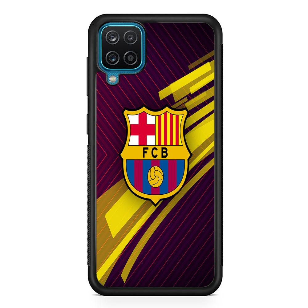 FB Barcelona 001 Samsung Galaxy A12 Case-Phone Case-Rubber Black (2D Case)-Altracase