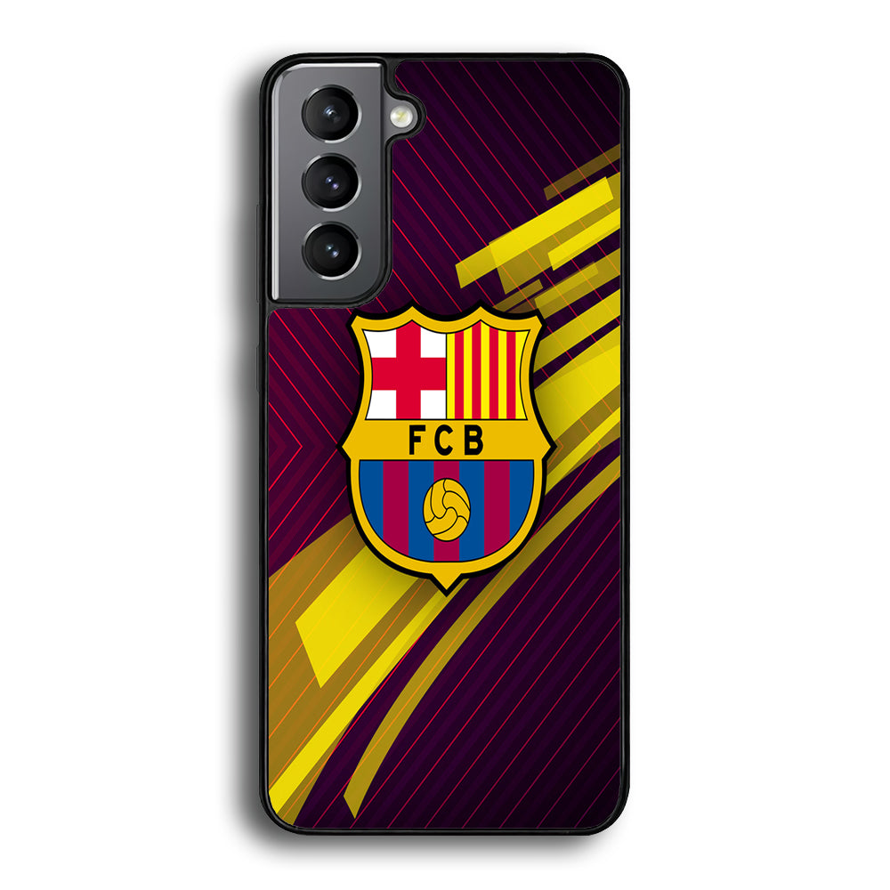 FB Barcelona 001 Samsung Galaxy S21 Plus Case-Phone Case-Rubber Black (2D Case)-Altracase