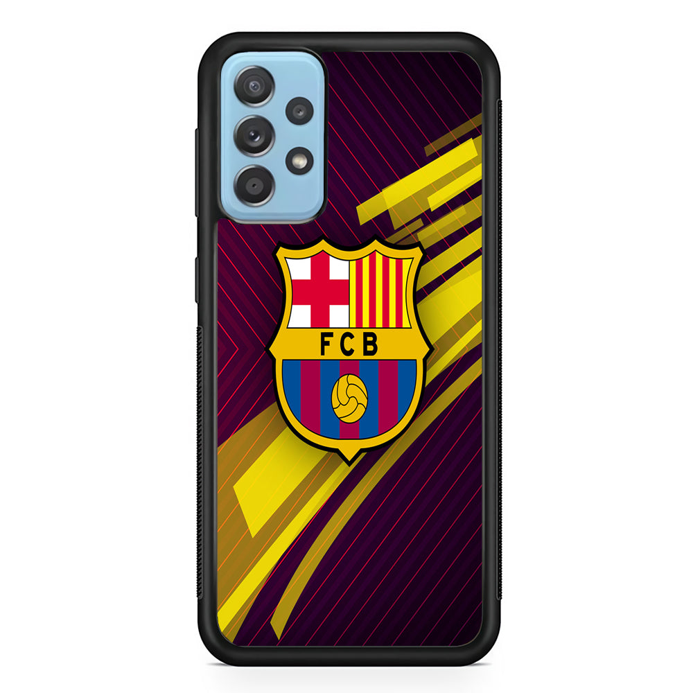 FB Barcelona 001 Samsung Galaxy A72 Case-Phone Case-Rubber Black (2D Case)-Altracase