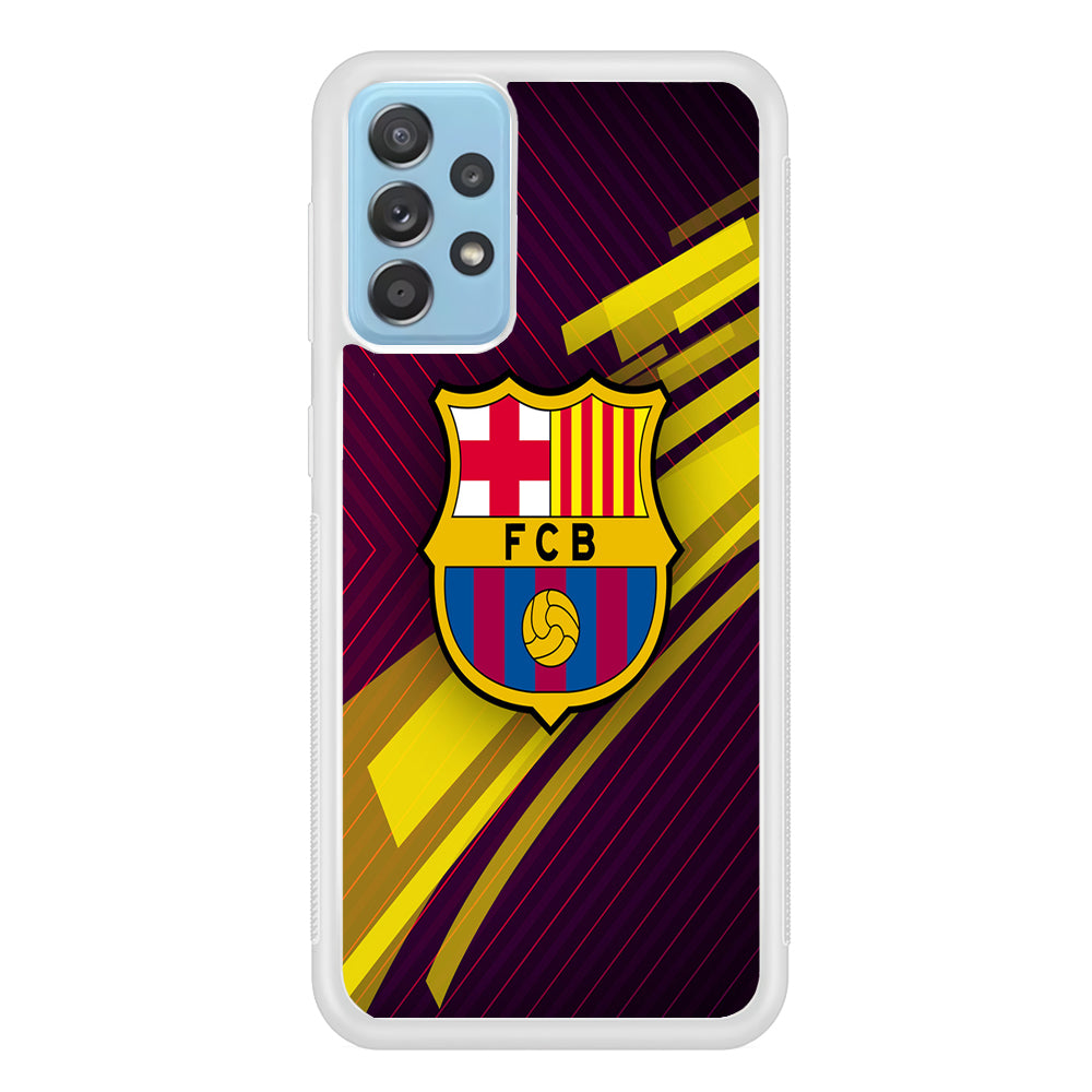 FB Barcelona 001 Samsung Galaxy A72 Case-Phone Case-Rubber White (2D Case)-Altracase