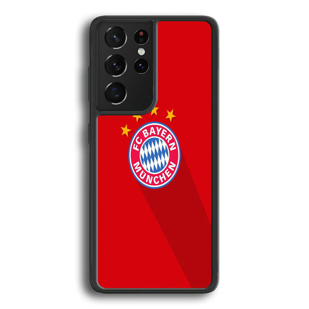 FB Bayern Munich 003 Samsung Galaxy S21 Ultra Case-Phone Case-Rubber Black (2D Case)-Altracase