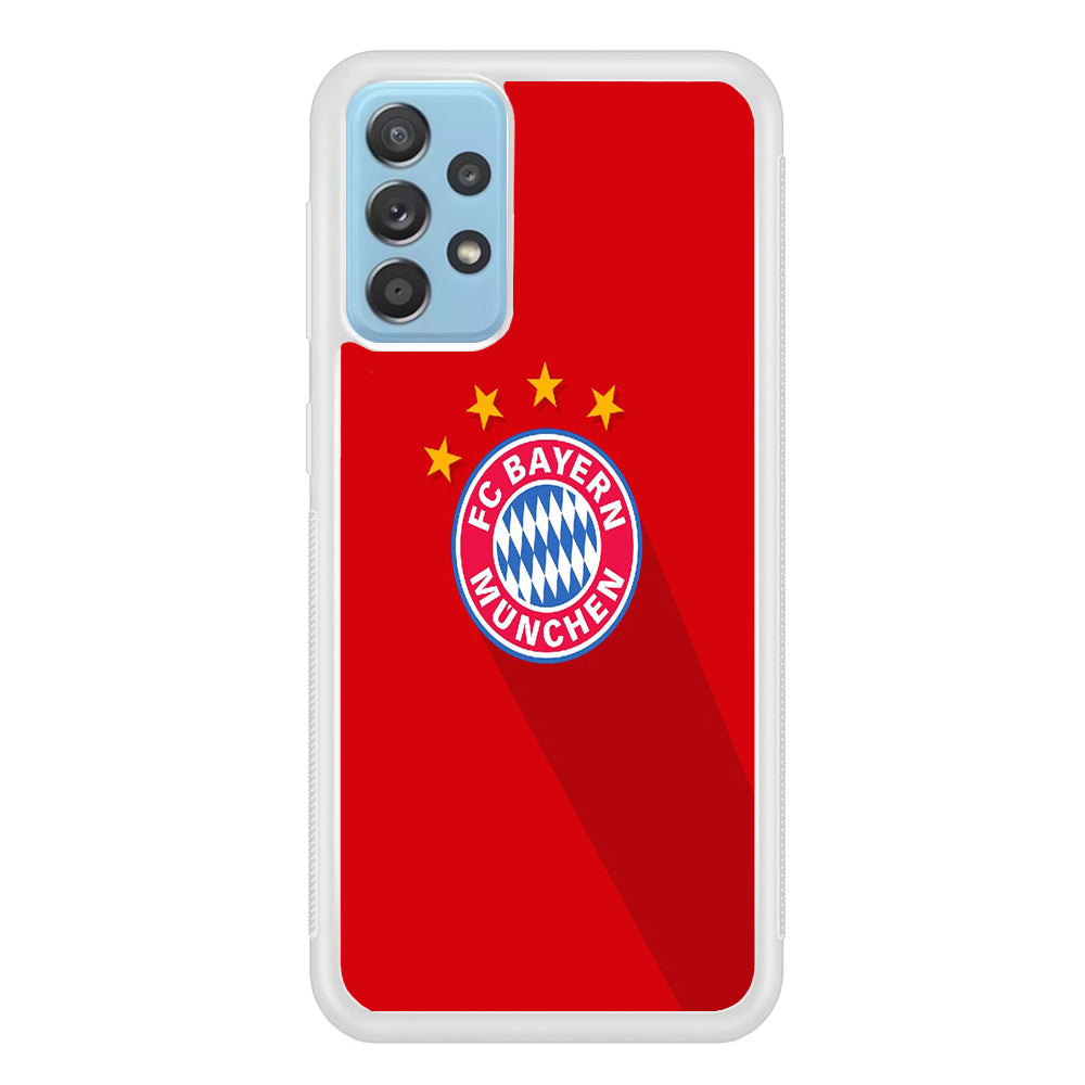 FB Bayern Munich 003 Samsung Galaxy A72 Case-Phone Case-Rubber White (2D Case)-Altracase