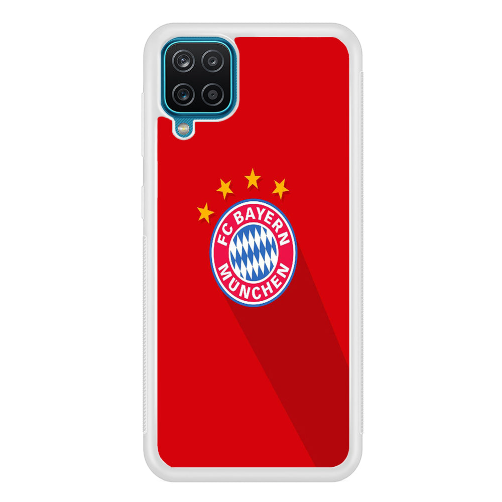 FB Bayern Munich 003 Samsung Galaxy A12 Case-Phone Case-Rubber White (2D Case)-Altracase