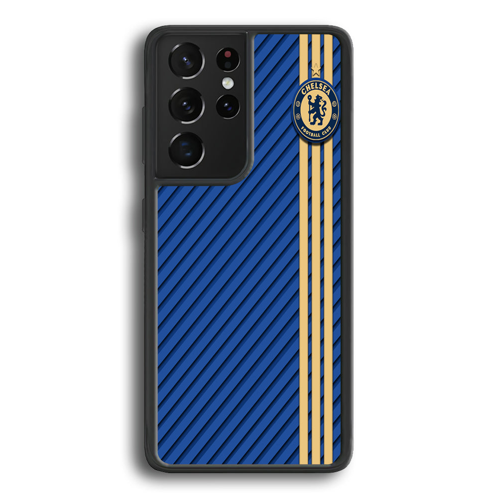 FB Chelsea 002 Samsung Galaxy S21 Ultra Case-Phone Case-Rubber Black (2D Case)-Altracase