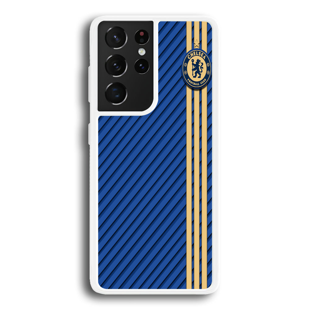 FB Chelsea 002 Samsung Galaxy S21 Ultra Case-Phone Case-Rubber White (2D Case)-Altracase