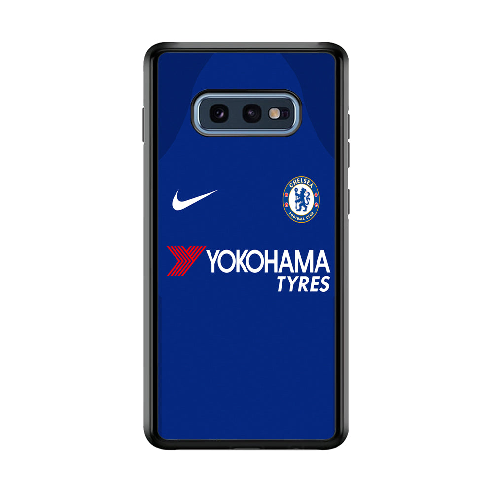 FB Chelsea Jersey Samsung Galaxy S10E Case-Phone Case-Rubber Black (2D Case)-Altracase