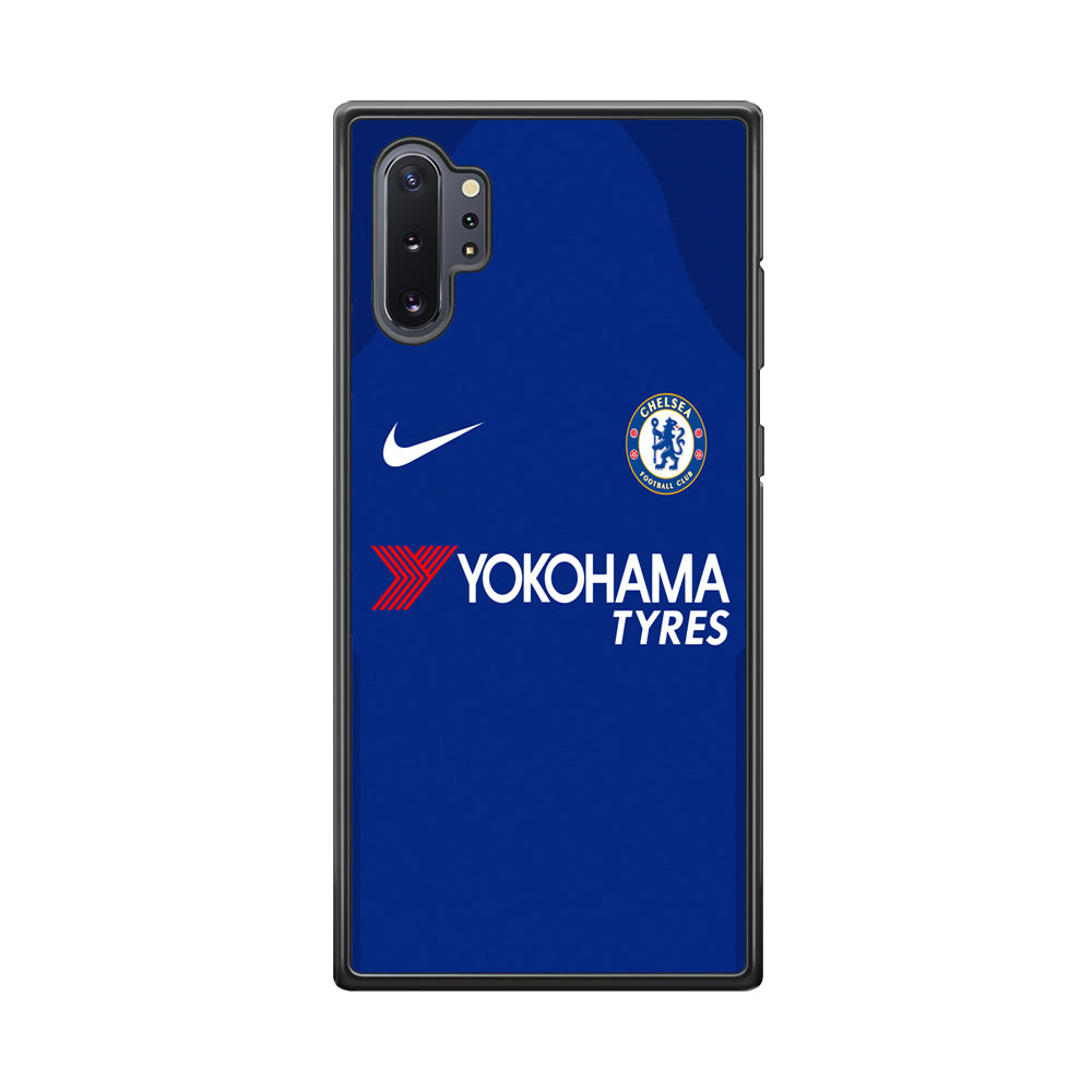 FB Chelsea Jersey Samsung Galaxy Note 10 Plus Case-Phone Case-Rubber Black (2D Case)-Altracase