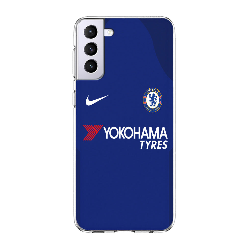 FB Chelsea Jersey Samsung Galaxy S21 Plus Case-Phone Case-Clear Soft Case-Altracase