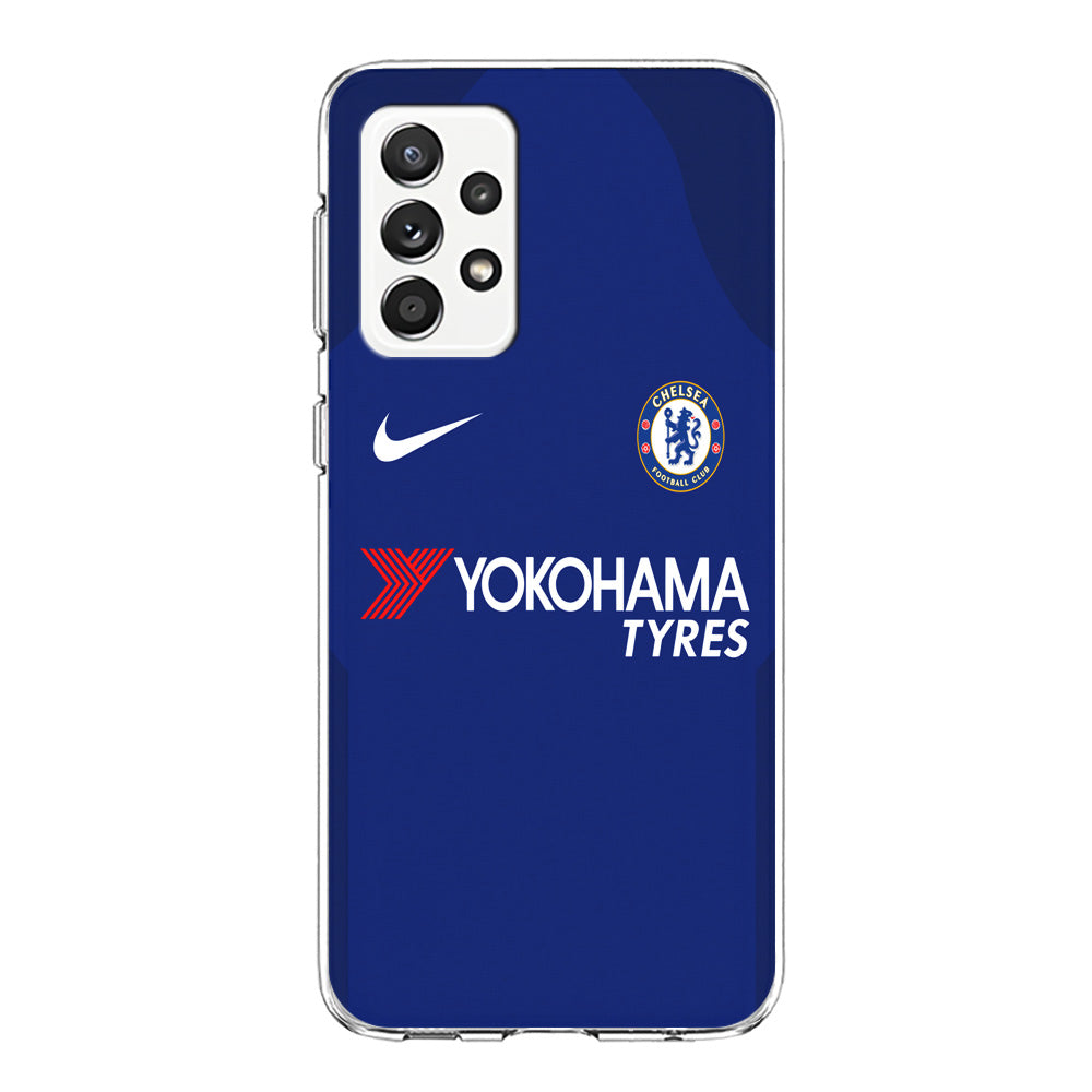 FB Chelsea Jersey Samsung Galaxy A72 Case-Phone Case-Clear Soft Case-Altracase