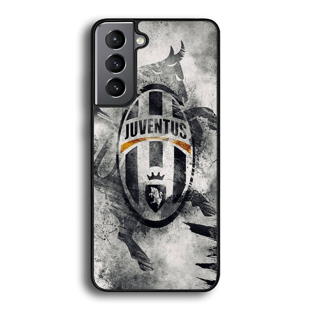 FB Juventus Samsung Galaxy S21 Plus Case-Phone Case-Rubber Black (2D Case)-Altracase