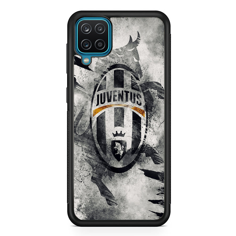 FB Juventus Samsung Galaxy A12 Case-Phone Case-Rubber Black (2D Case)-Altracase