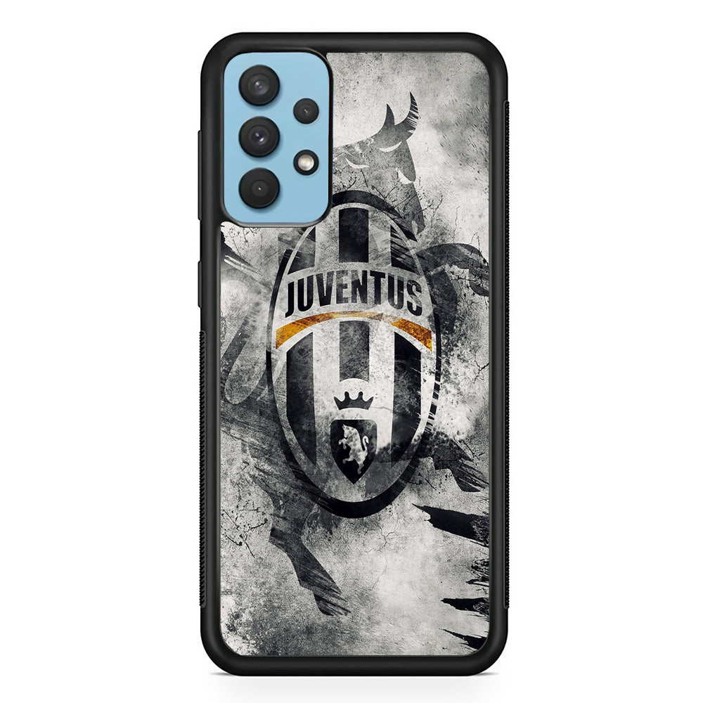 FB Juventus Samsung Galaxy A32 Case-Phone Case-Rubber Black (2D Case)-Altracase