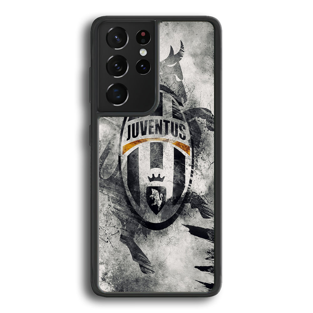 FB Juventus Samsung Galaxy S21 Ultra Case-Phone Case-Rubber Black (2D Case)-Altracase