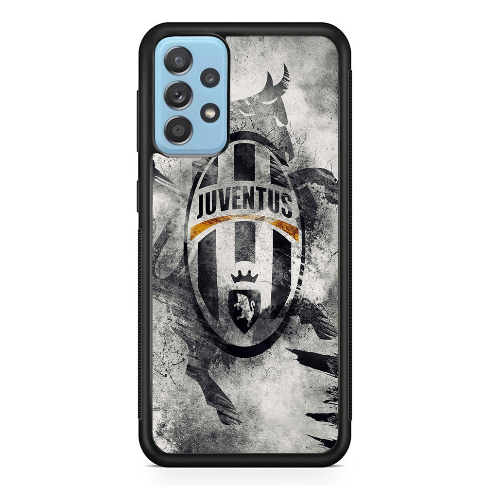 FB Juventus Samsung Galaxy A72 Case-Phone Case-Rubber Black (2D Case)-Altracase