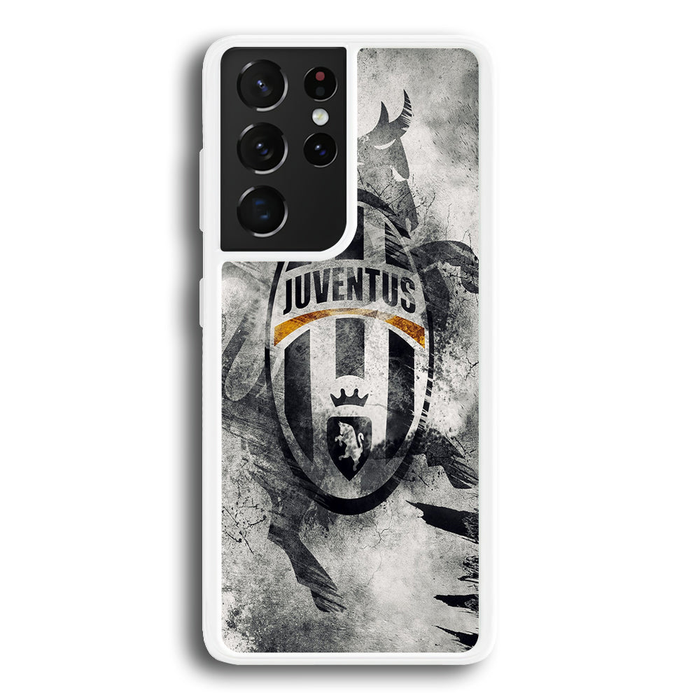 FB Juventus Samsung Galaxy S21 Ultra Case-Phone Case-Rubber White (2D Case)-Altracase