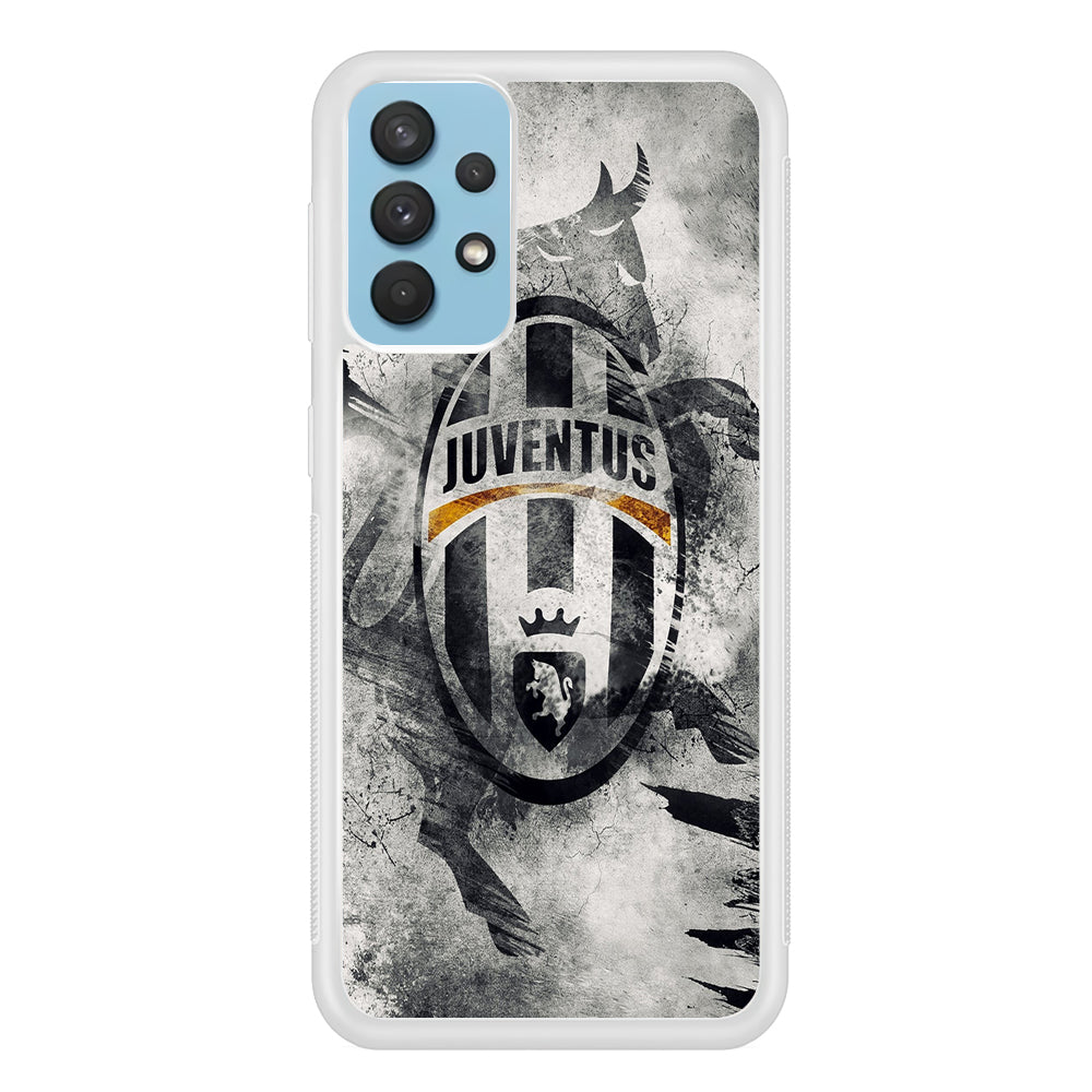 FB Juventus Samsung Galaxy A32 Case-Phone Case-Rubber White (2D Case)-Altracase