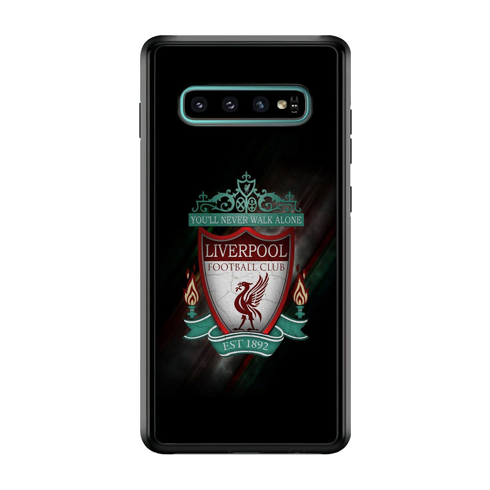 FB Liverpool Samsung Galaxy S10 Case-Phone Case-Rubber Black (2D Case)-Altracase