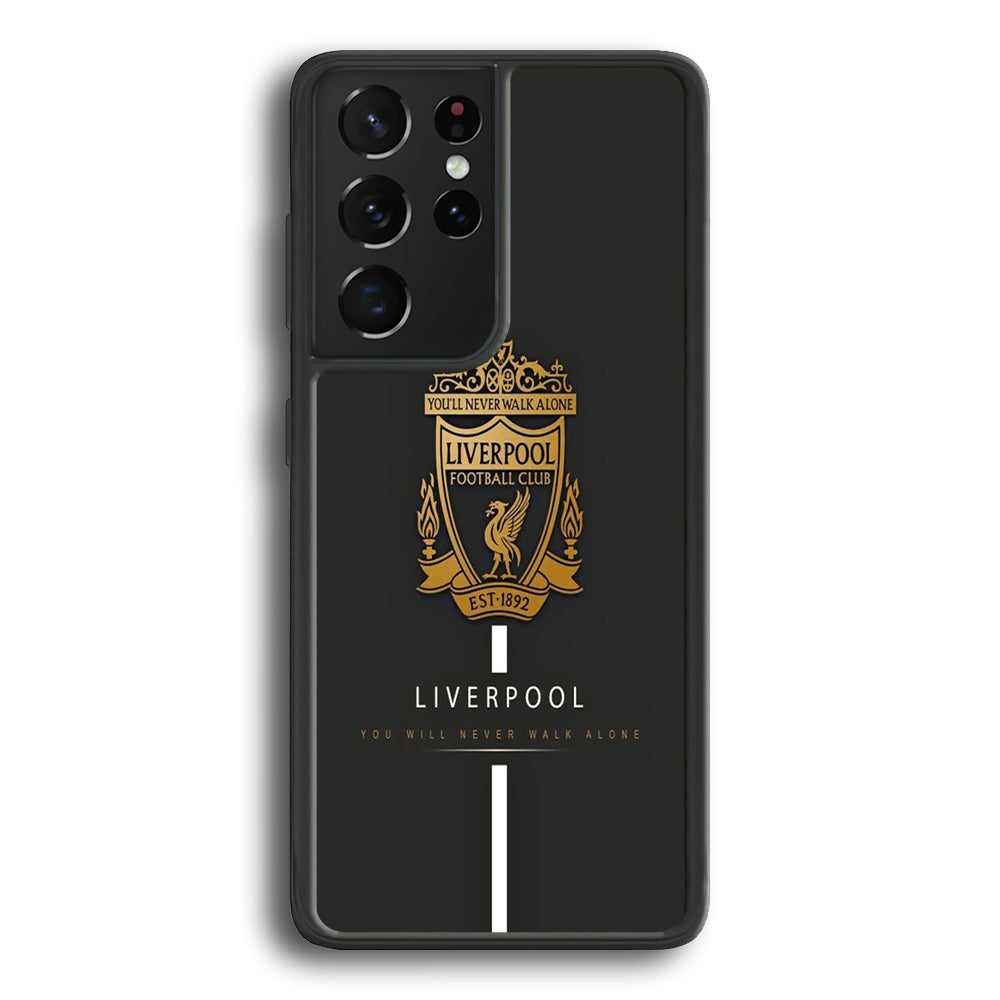 FB Liverpool 001 Samsung Galaxy S21 Ultra Case-Phone Case-Rubber Black (2D Case)-Altracase