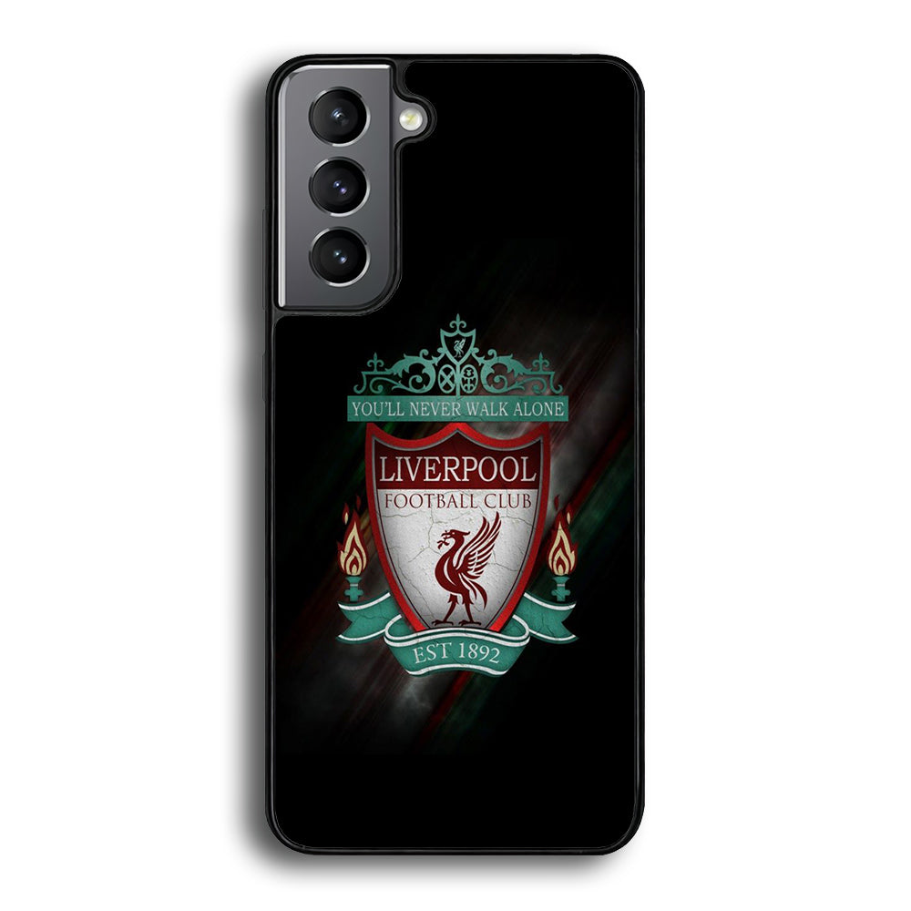 FB Liverpool Samsung Galaxy S21 Plus Case-Phone Case-Rubber Black (2D Case)-Altracase