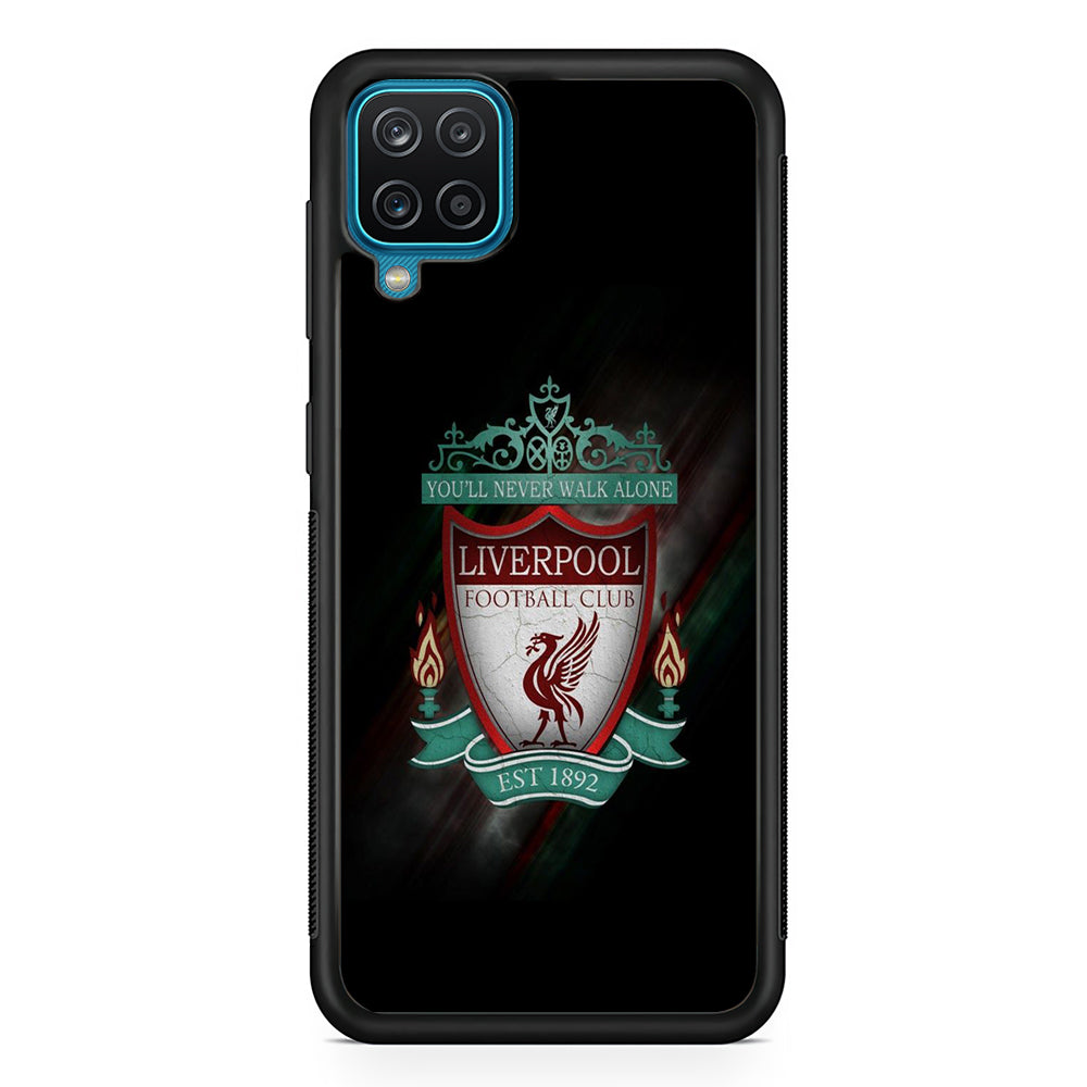 FB Liverpool Samsung Galaxy A12 Case-Phone Case-Rubber Black (2D Case)-Altracase