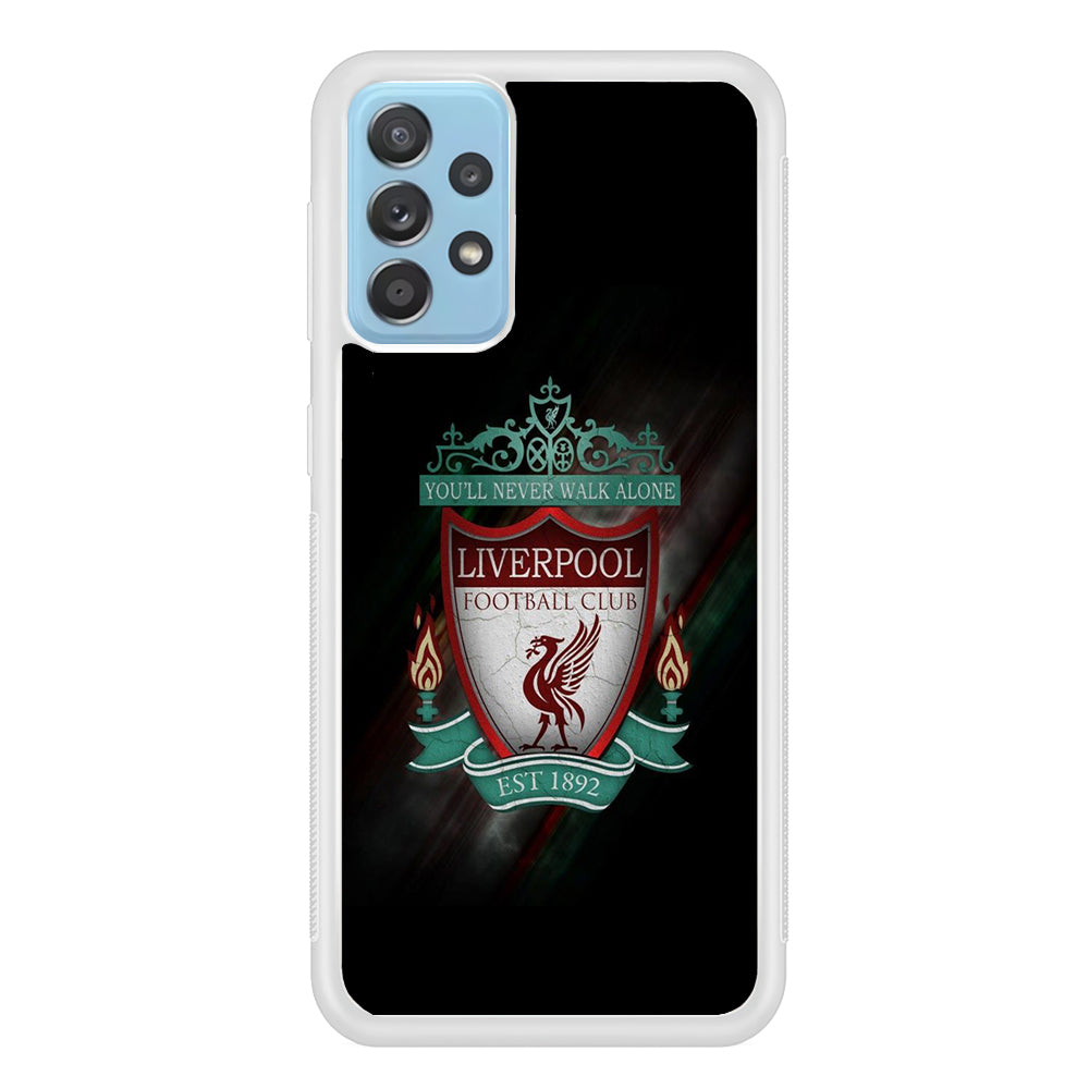 FB Liverpool Samsung Galaxy A72 Case-Phone Case-Rubber White (2D Case)-Altracase