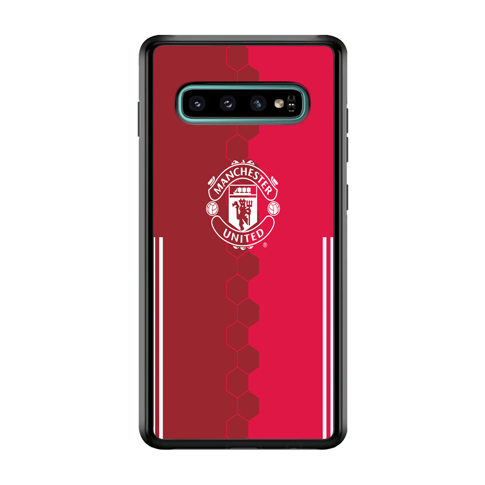 FB Manchester United Samsung Galaxy S10 Case-Phone Case-Rubber Black (2D Case)-Altracase