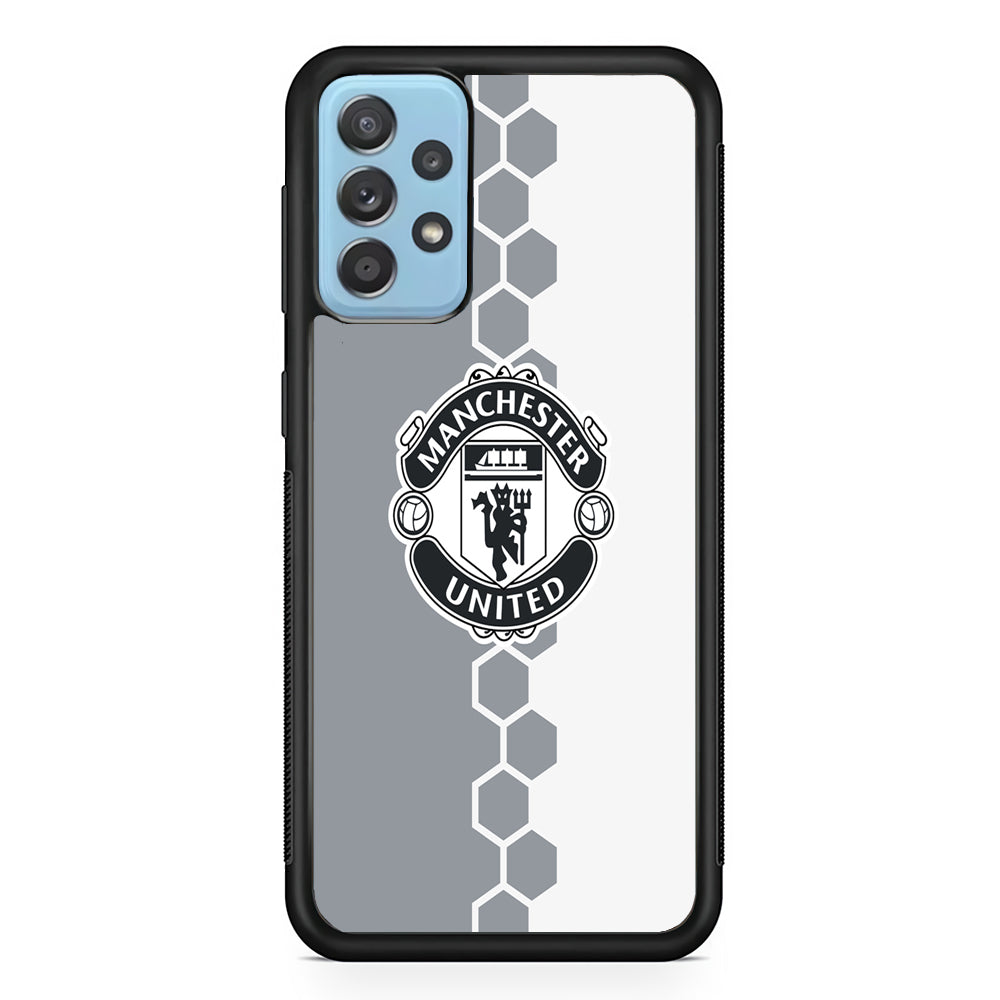FB Manchester United 001 Samsung Galaxy A72 Case-Phone Case-Rubber Black (2D Case)-Altracase