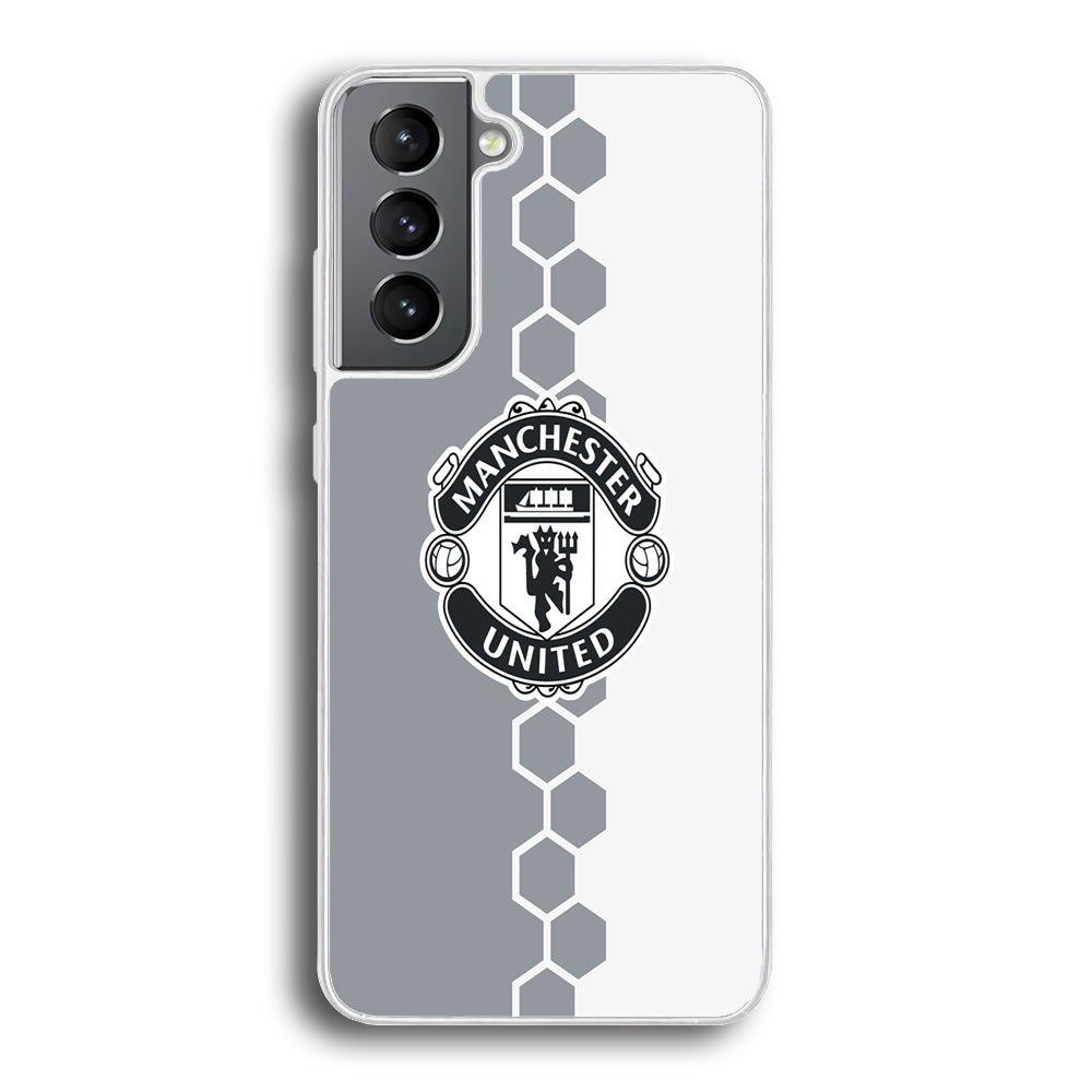 FB Manchester United 001 Samsung Galaxy S21 Plus Case-Phone Case-Rubber White (2D Case)-Altracase