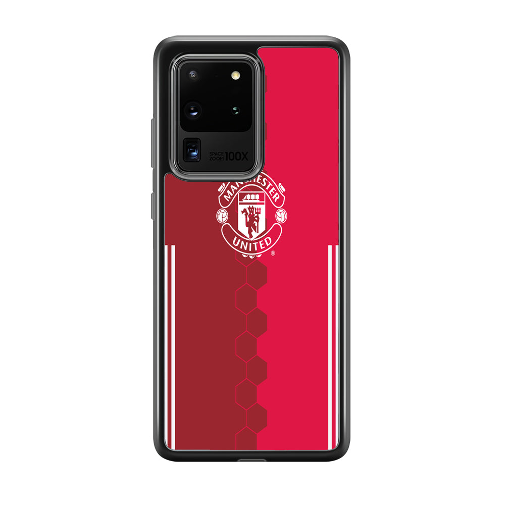 FB Manchester United Samsung Galaxy S20 Ultra Case-Phone Case-Rubber Black (2D Case)-Altracase